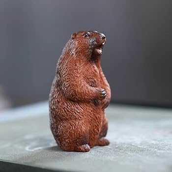 Amazon.co.jp: 萌え かわいい プレーリードッグ 置物 オブジェ